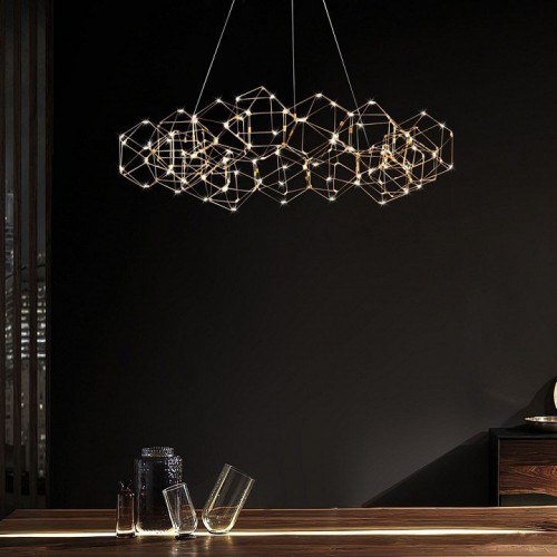 Подвесная люстра O-LUCE Bjork круглая без вставок 11810-4