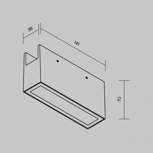 Накладной светильник Maytoni Outdoor Points O-TR01-2-S-10WW3K