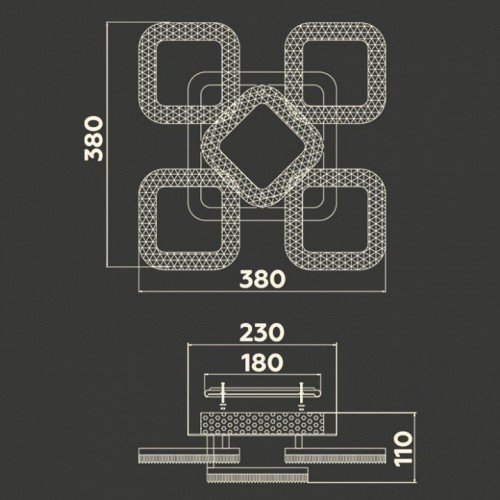 Потолочная люстра Ambrella light Original FA3914 Потолочная люстра Ambrella light Original FA3914