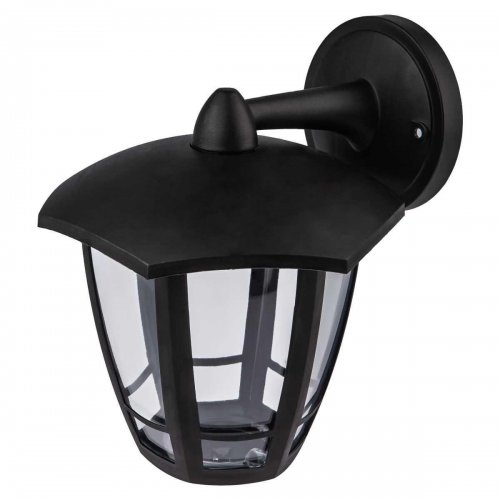 Садово-парковый светильник ЭРА «Дели 3» НБУ 07-40-004 черный 6-гранный настенный IP44 Е27 max 60Вт Б0051188