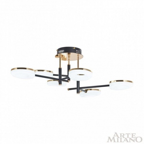 Потолочная люстра Arte Milano Ferrara-72999 272999/6 BK/GD