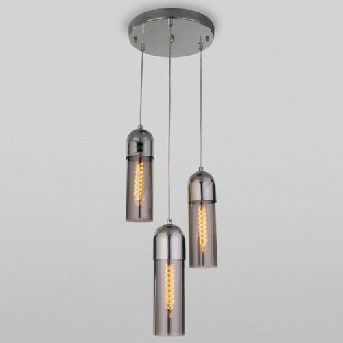 Подвесная люстра Eurosvet Airon 50180/3 дымчатый Подвесная люстра Eurosvet Airon 50180/3 дымчатый