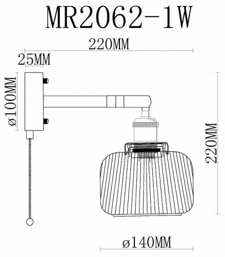 Бра MyFar Natalie MR2062-1W