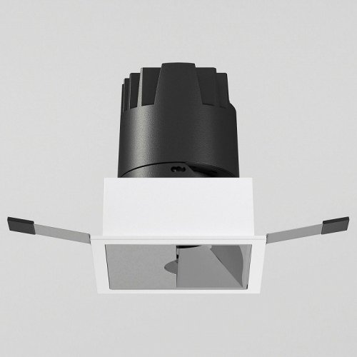 Встраиваемый светодиодный светильник Elektrostandard Inline 25091/LED 10W 4000K белый/хром a064614