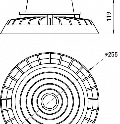 Подвесной светильник Эра  SPP-407-090-50K-150