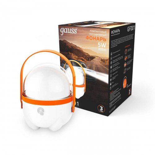 Кемпинговый светодиодный фонарь Gauss GF001 Кемпинговый светодиодный фонарь Gauss GF001