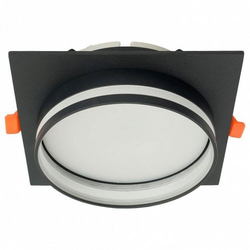 Светильник встраиваемый Feron DL703 LUNA потолочный GX70 черный квадрат 51100