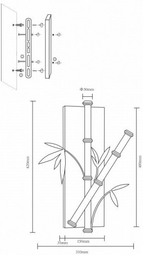 Настенный светильник Velante 440-301-02
