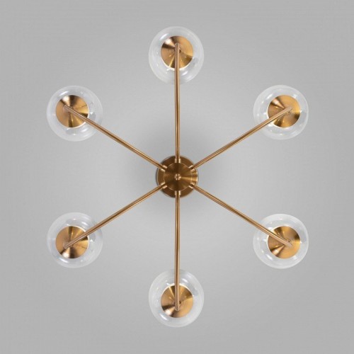Потолочная люстра Eurosvet Spritz 70217/6 латунь