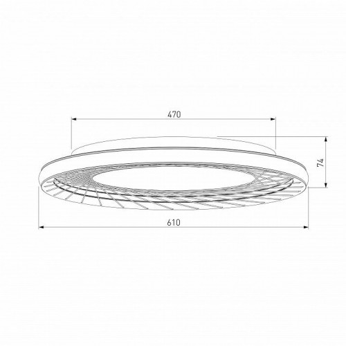 Потолочный светильник Eurosvet Parafe 40023/1 LED серый