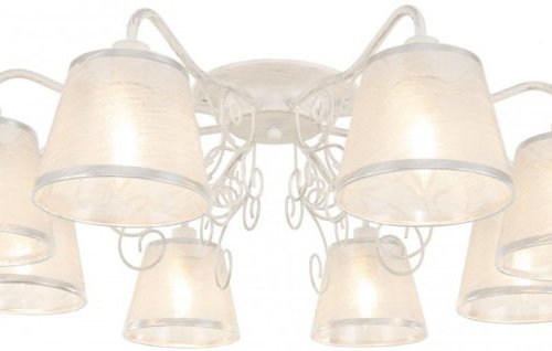 Потолочная люстра AM341120 341120/8 WT+SL Потолочная люстра AM341120 341120/8 WT+SL