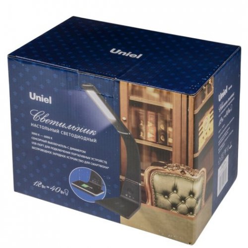 Настольная лампа (UL-00006473) Uniel TLD-565 Brown/LED/360Lm/3000-6000K/Dimmer/WR