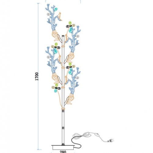 Торшер Estelle LE1079/1F GD