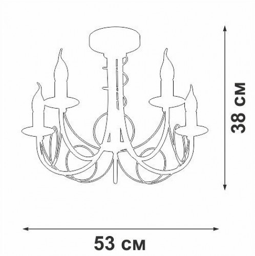 Подвесная люстра Vitaluce V3035-0/5PL Подвесная люстра Vitaluce V3035-0/5PL