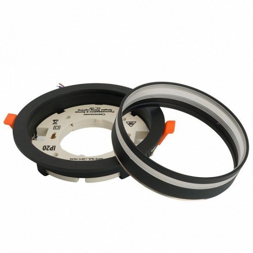 Светильник встраиваемый Feron DL702 LUNA потолочный GX70 черный круг 51098