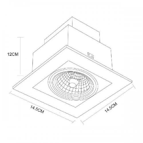 Точечный встраиваемый светильник Arte Lamp Cardani A5930PL-1BK