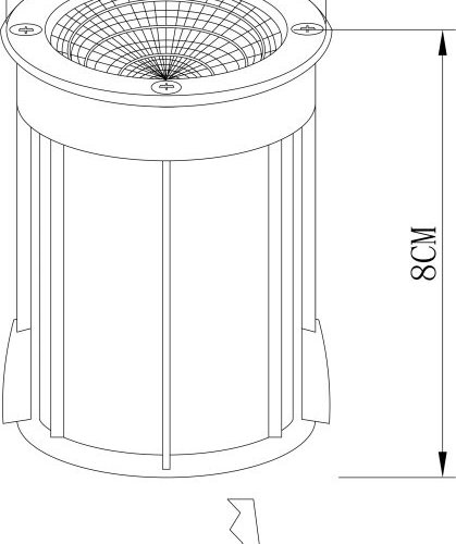 Встраиваемый светильник уличный Arte Lamp Piazza A6205IN-1SS