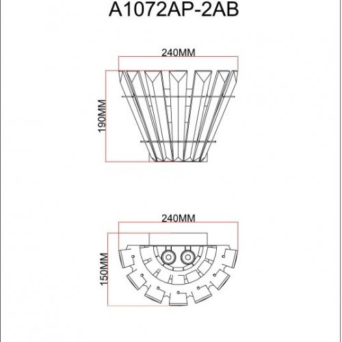 Бра Florizel A1072AP-2AB Бра Florizel A1072AP-2AB