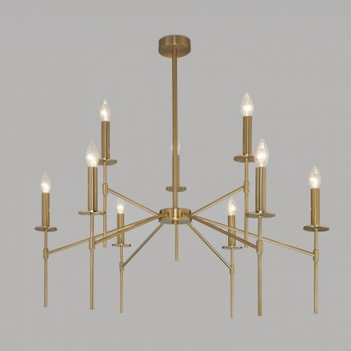 Потолочная люстра Eurosvet Anders 60142/9 латунь Потолочная люстра Eurosvet Anders 60142/9 латунь