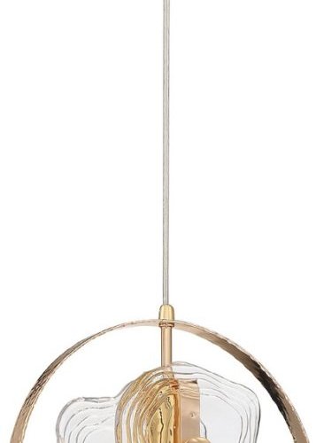 Подвесной светильник DeLight Collection Cowley P60669-1 gold/clear