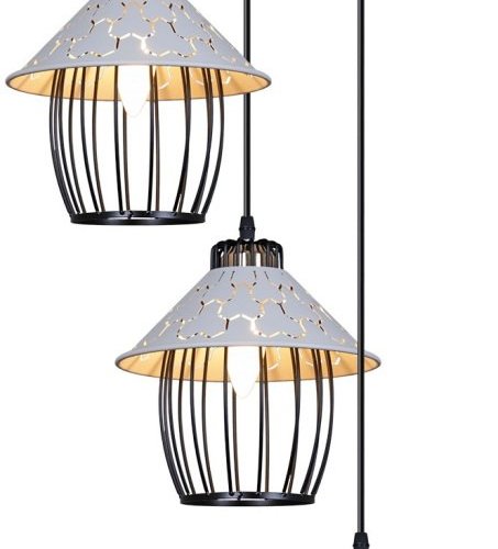 Подвесная люстра Reluce 02513-0.9-03 BK+WH