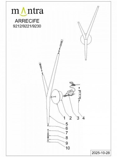 Бра Mantra Arrecife 9212