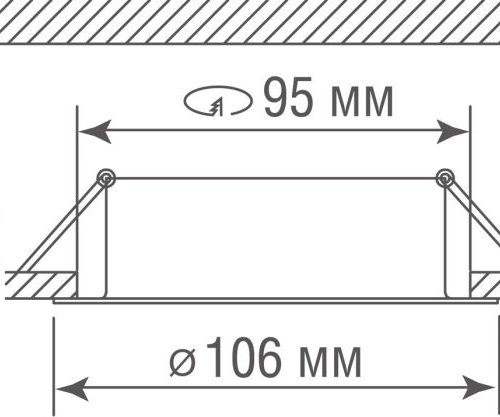 Точечный светильник Donolux Luna DL18813/9W Black R