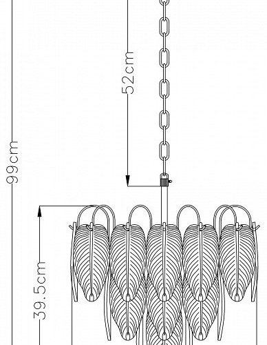 Подвесная люстра Arte Lamp Evie A4052LM-6SG