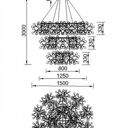 Подвесная светодиодная люстра ST Luce Rafina SL379.103.486