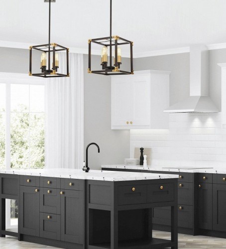 Подвесная люстра Lumina Deco Waldorf LDP 1140-4 BK+MD Подвесная люстра Lumina Deco Waldorf LDP 1140-4 BK+MD