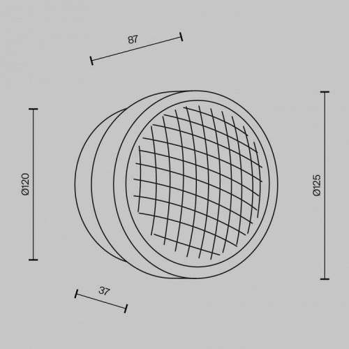 Настенный светильник Maytoni Olo MOD493WL-L6PTK