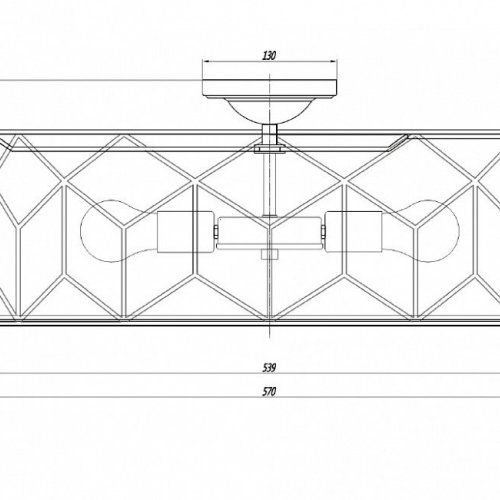 Потолочный светильник Maytoni Messina H223-PL-05-G