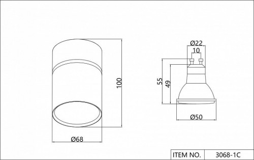 Потолочный светодиодный светильник Favourite Dunia 3068-1C