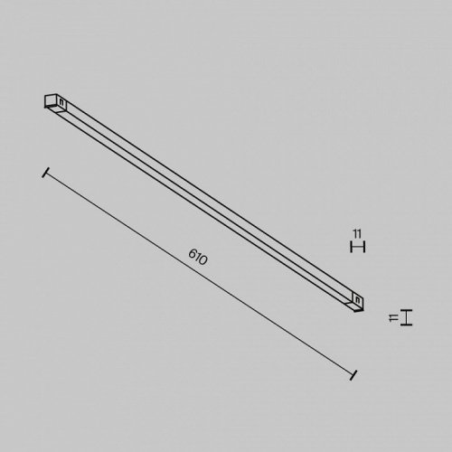 Накладной светильник Maytoni Technical Basis TR240-2-12W4K-B