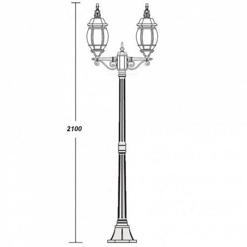 Наземный фонарь Oasis Light 83408L A Bl