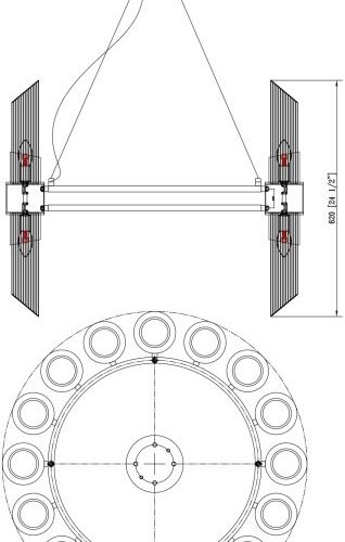 Подвесная люстра Strict V10270-32P