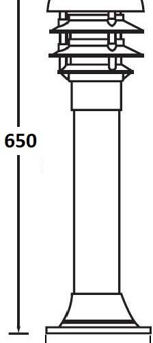 Наземный светильник BRISBANE 67339-650 Bl