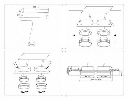 Точечный светильник Ambrella light Techno Spot TN6712 Точечный светильник Ambrella light Techno Spot TN6712