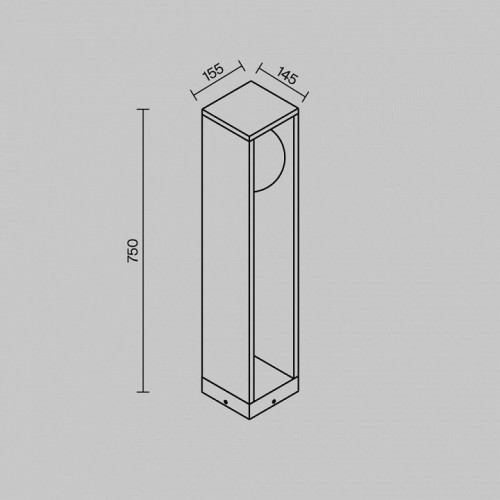 Фонарный столб Maytoni Outdoor Slate O483FL-L10GF3K