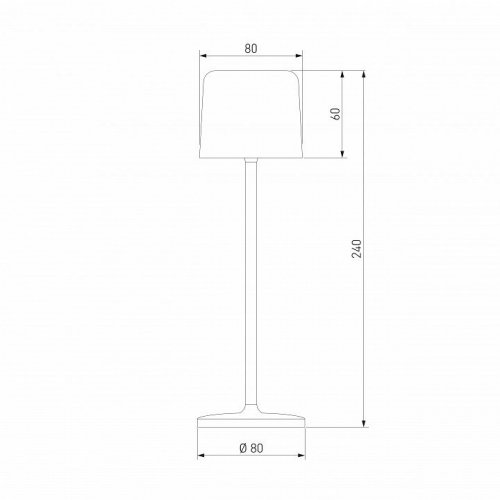 Уличный светодиодный светильник Elektrostandard Bitty черный TL70260 a069002