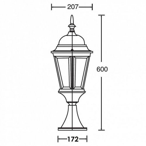 Наземный фонарь Oasis Light 91404L Gb