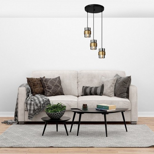 Подвесная люстра Escada HURRICANE 1139/3S Black/Gold