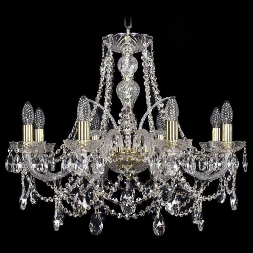 Подвесная люстра Bohemia Ivele Crystal 1411/8/240/G