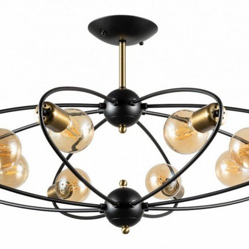 Потолочная люстра Arte Lamp Glasgow A1963PL-8BK