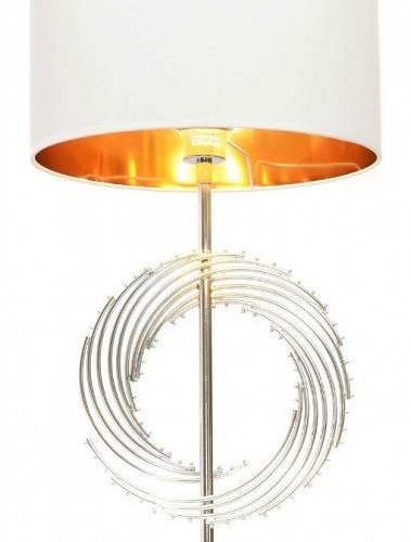 Интерьерная настольная лампа Lumina Deco Fabi LDT 5531 CHR+WT