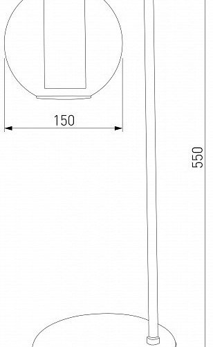 Интерьерная настольная лампа Cobble 80508/1 дымчатый