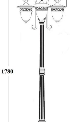 Наземный фонарь KRAKOV 1 L 87208LB/18L Gb