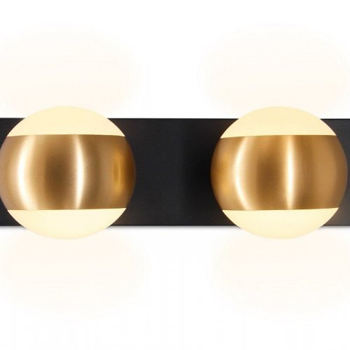 Спот Ambrella light Wall 16 FW575/2 SBK/GD черный песок/золото G9 max 40W 260*70*85