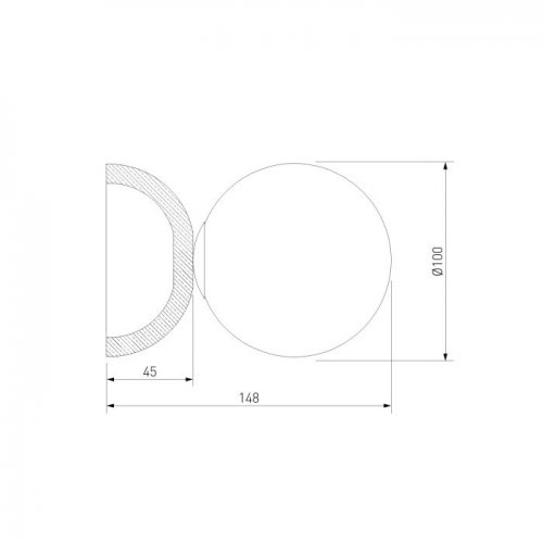 Настенный светильник Stone 303051 травертин