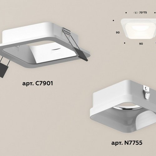 Встраиваемый светильник Ambrella light Xc790 1 XC7901013